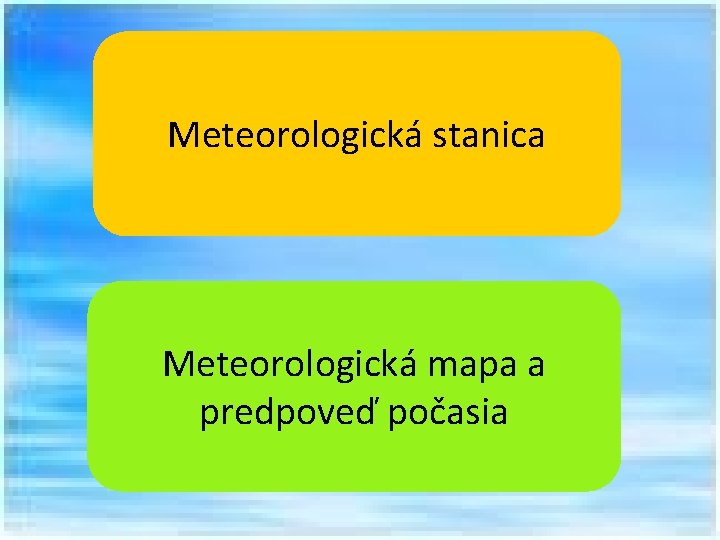 Meteorologická stanica Meteorologická mapa a predpoveď počasia 