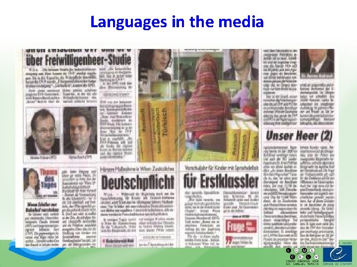 Languages in the media Languages in the media