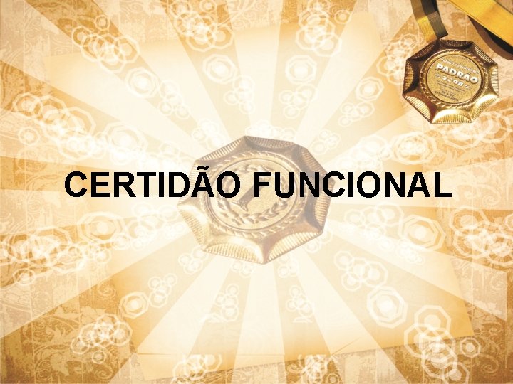 CERTIDÃO FUNCIONAL 