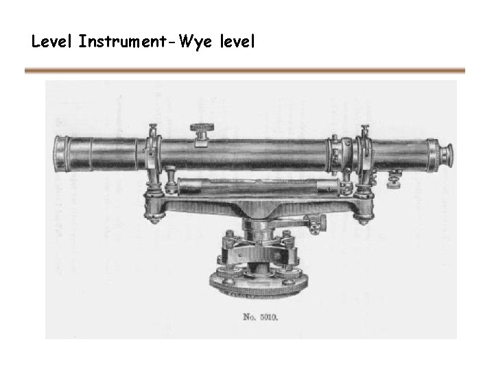 Level Instrument-Wye level 