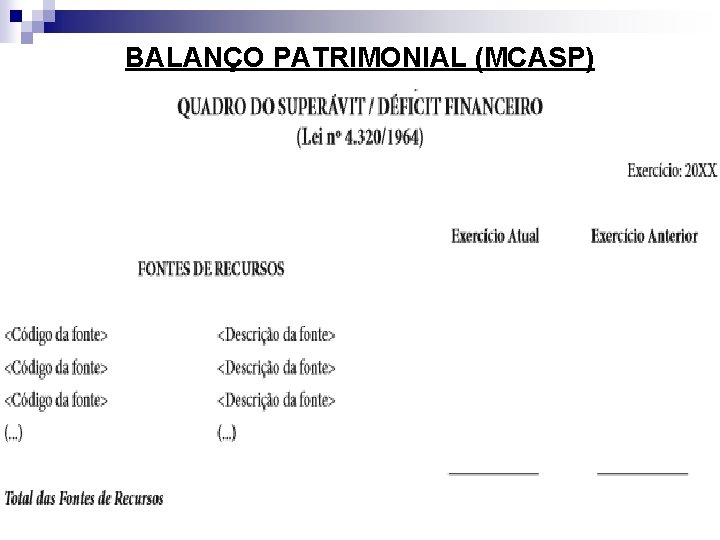 BALANÇO PATRIMONIAL (MCASP) 