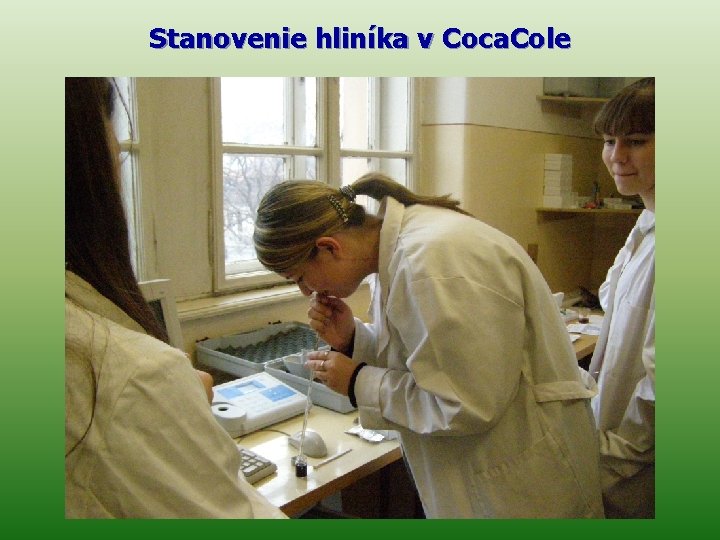 Stanovenie hliníka v Coca. Cole 