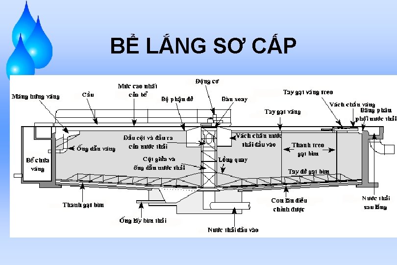 BỂ LẮNG SƠ CẤP 