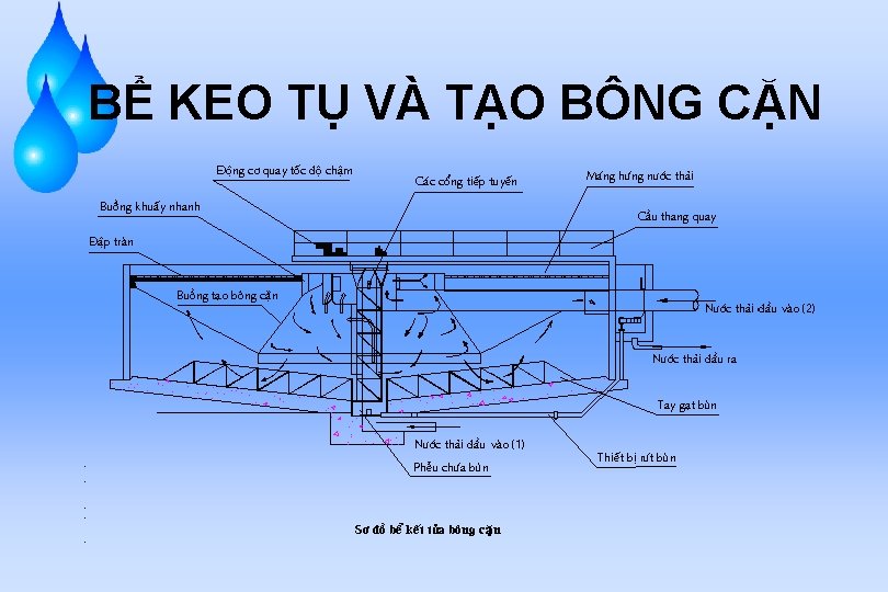 BỂ KEO TỤ VÀ TẠO BÔNG CẶN 