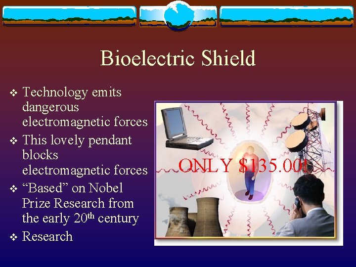 Bioelectric Shield Technology emits dangerous electromagnetic forces v This lovely pendant blocks electromagnetic forces