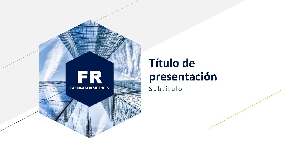 FR FABRIKAM RESIDENCES Título de presentación Subtítulo 