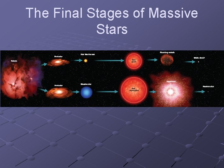 The Final Stages of Massive Stars 