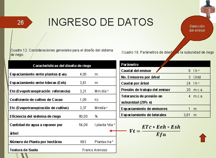 INGRESO DE DATOS 26 Cuadro 12. Consideraciones generales para el diseño del sistema de INGRESO DE DATOS 26 Cuadro 12. Consideraciones generales para el diseño del sistema de