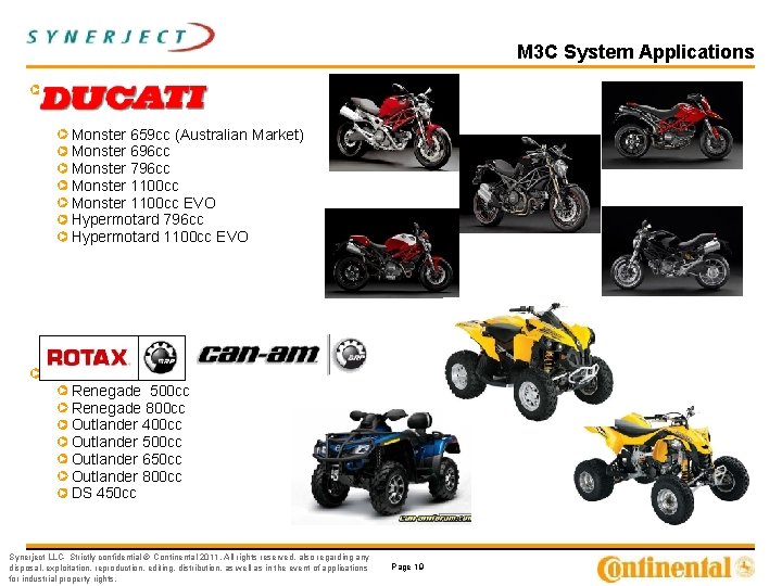 M 3 C System Applications. Monster 659 cc (Australian Market) Monster 696 cc Monster