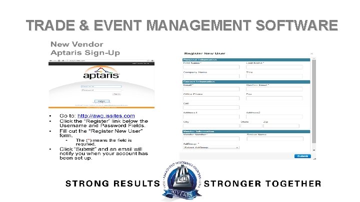 TRADE & EVENT MANAGEMENT SOFTWARE 