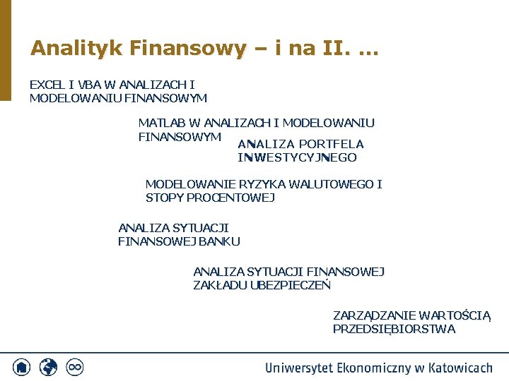 Analityk Finansowy – i na II. . EXCEL I VBA W ANALIZACH I MODELOWANIU