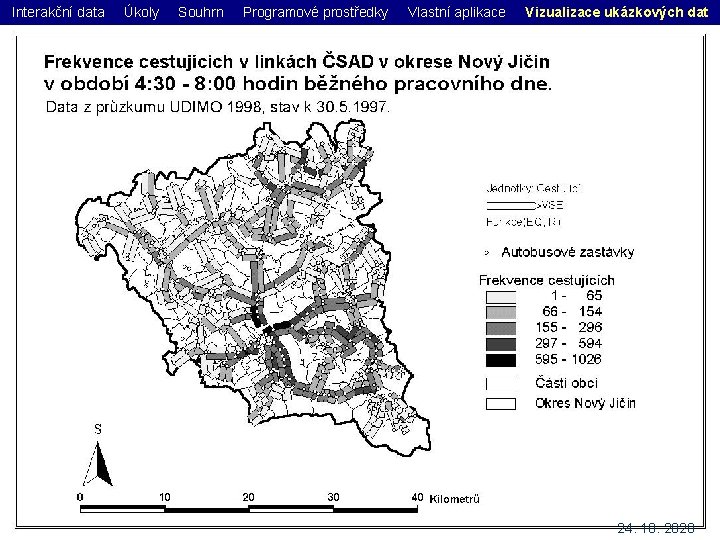 Interakční data Úkoly Souhrn Programové prostředky Vlastní aplikace Vizualizace ukázkových dat 24. 10. 2020