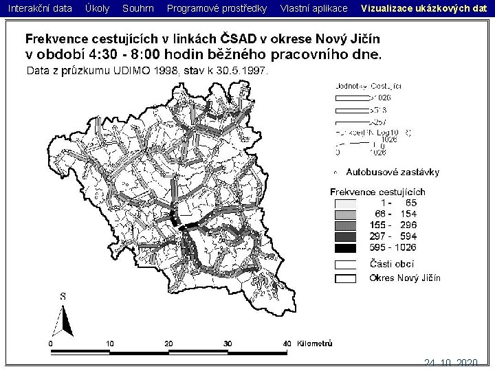 Interakční data Úkoly Souhrn Programové prostředky Vlastní aplikace Vizualizace ukázkových dat 24. 10. 2020