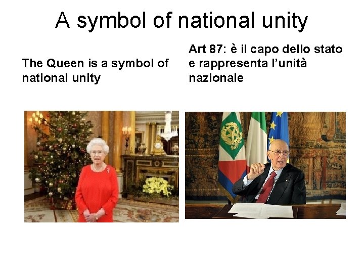 A symbol of national unity The Queen is a symbol of national unity Art A symbol of national unity The Queen is a symbol of national unity Art