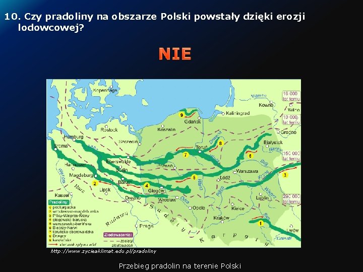 10. Czy pradoliny na obszarze Polski powstały dzięki erozji lodowcowej? http: //www. zycieaklimat. edu.