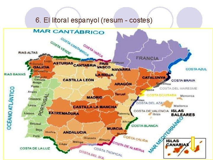 6. El litoral espanyol (resum - costes) 48 