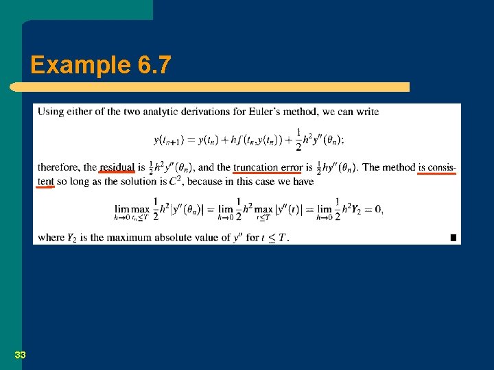 Example 6. 7 33 