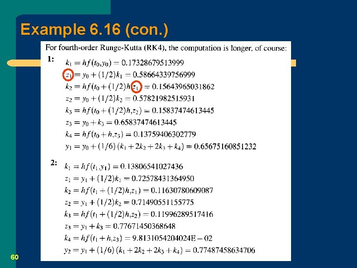 Example 6. 16 (con. ) 60 