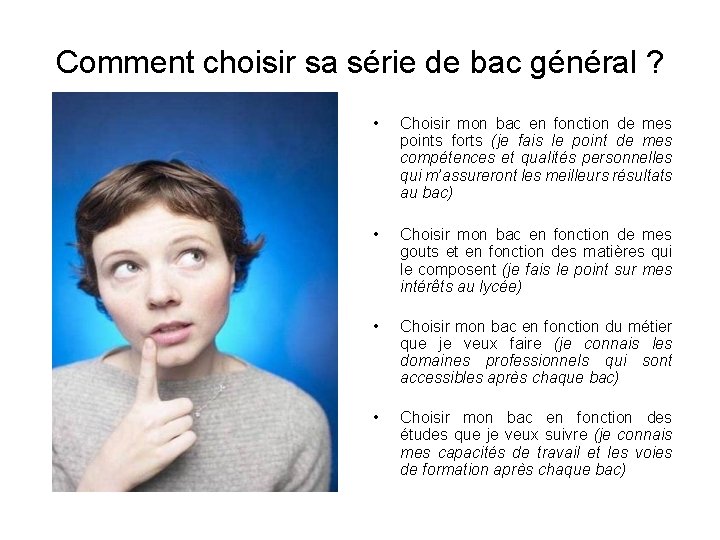 Comment choisir sa série de bac général ? • Choisir mon bac en fonction