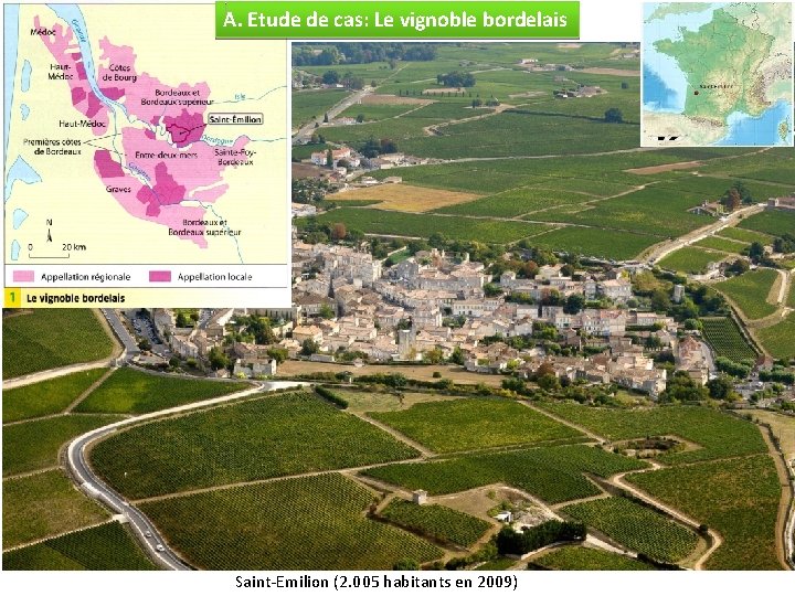 A. Etude de cas: Le vignoble bordelais Saint-Emilion (2. 005 habitants en 2009) 