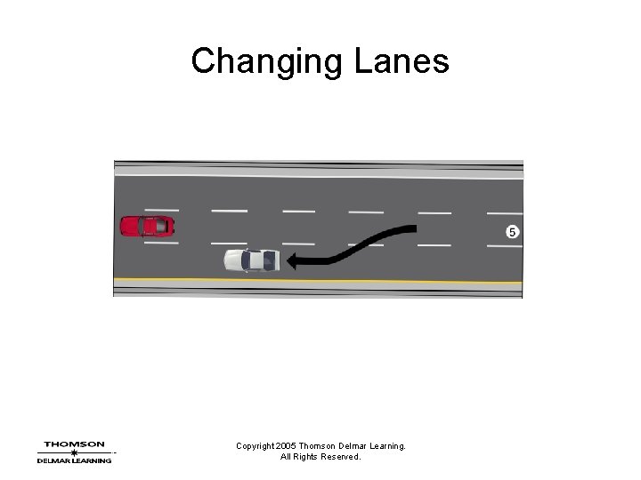 Changing Lanes Copyright 2005 Thomson Delmar Learning. All Rights Reserved. 