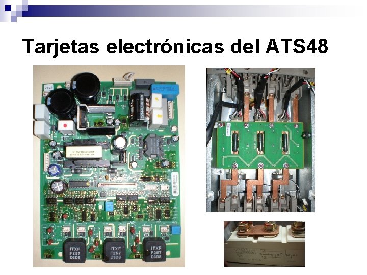 Tarjetas electrónicas del ATS 48 