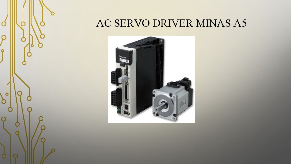 AC SERVO DRIVER MINAS A 5 