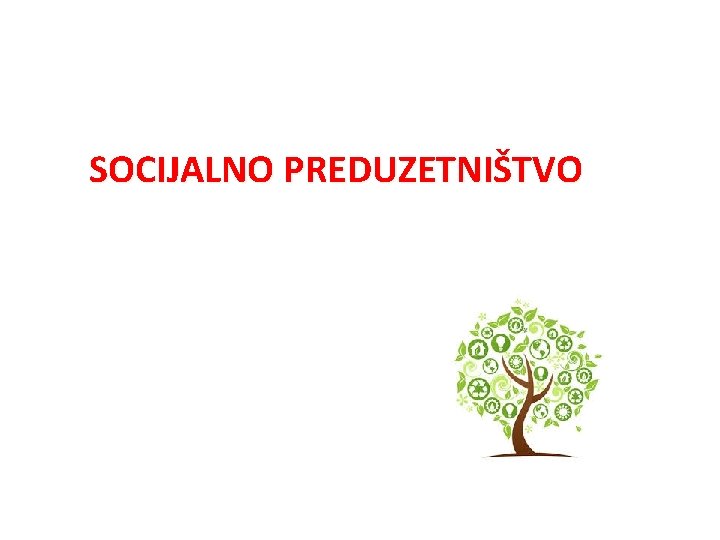 SOCIJALNO PREDUZETNIŠTVO 