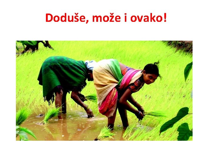 Doduše, može i ovako! 