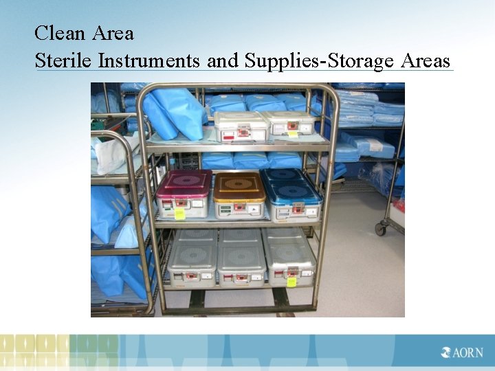 Clean Area Sterile Instruments and Supplies-Storage Areas 