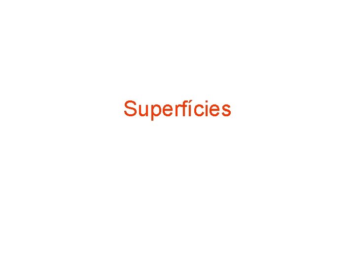 Superfícies 