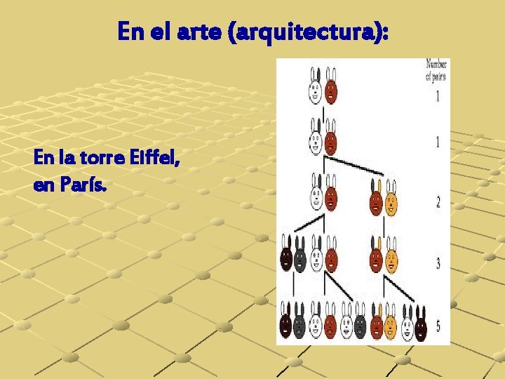 En el arte (arquitectura): En la torre Eiffel, en París. 