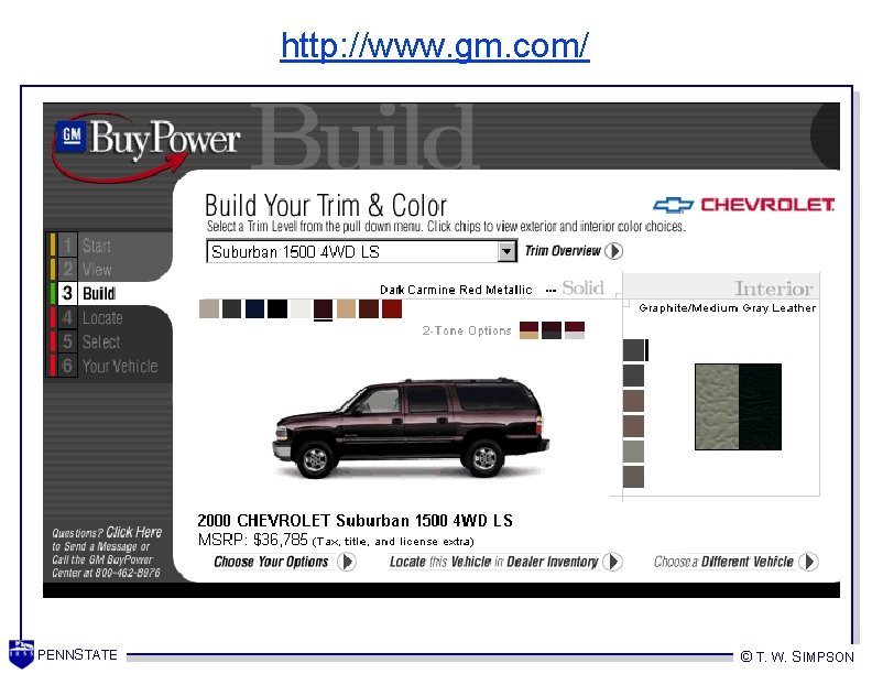 http: //www. gm. com/ PENNSTATE © T. W. SIMPSON http: //www. gm. com/ PENNSTATE © T. W. SIMPSON