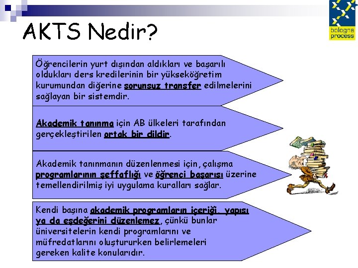 AKTS Nedir? Öğrencilerin yurt dışından aldıkları ve başarılı oldukları ders kredilerinin bir yükseköğretim kurumundan