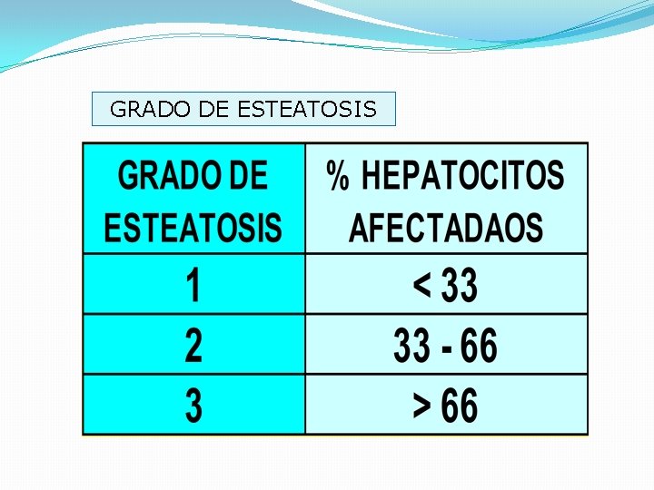 GRADO DE ESTEATOSIS 