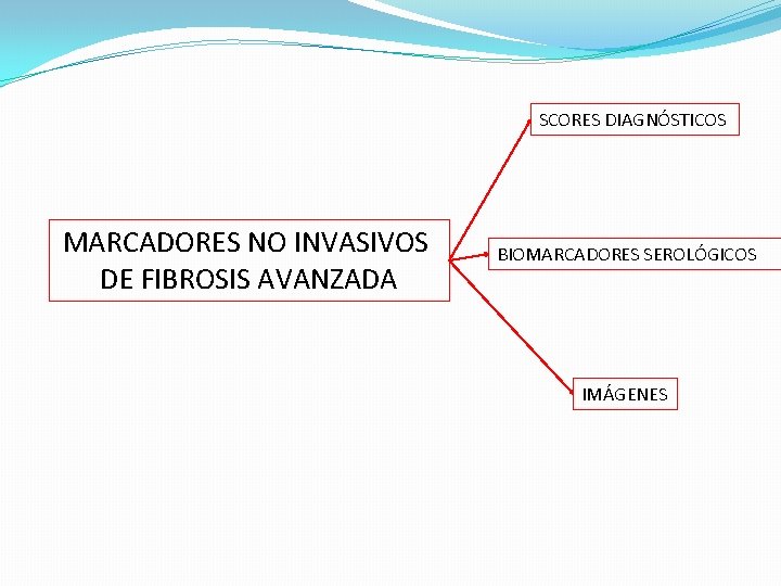 SCORES DIAGNÓSTICOS MARCADORES NO INVASIVOS DE FIBROSIS AVANZADA BIOMARCADORES SEROLÓGICOS IMÁGENES 