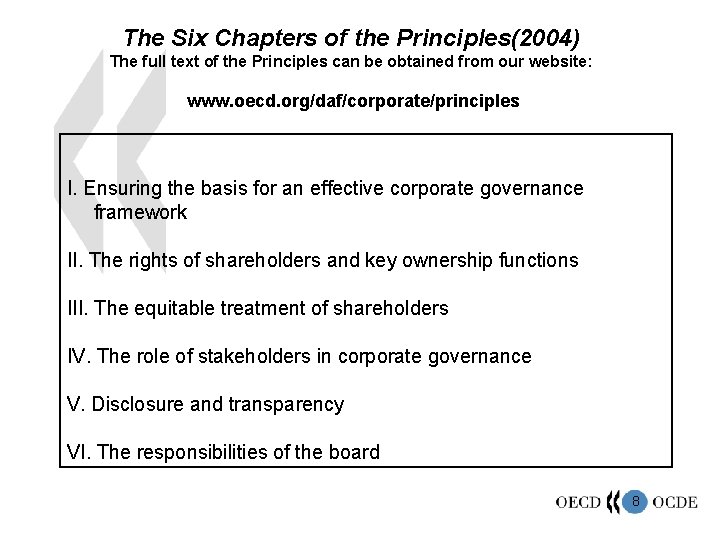 The Six Chapters of the Principles(2004) The full text of the Principles can be