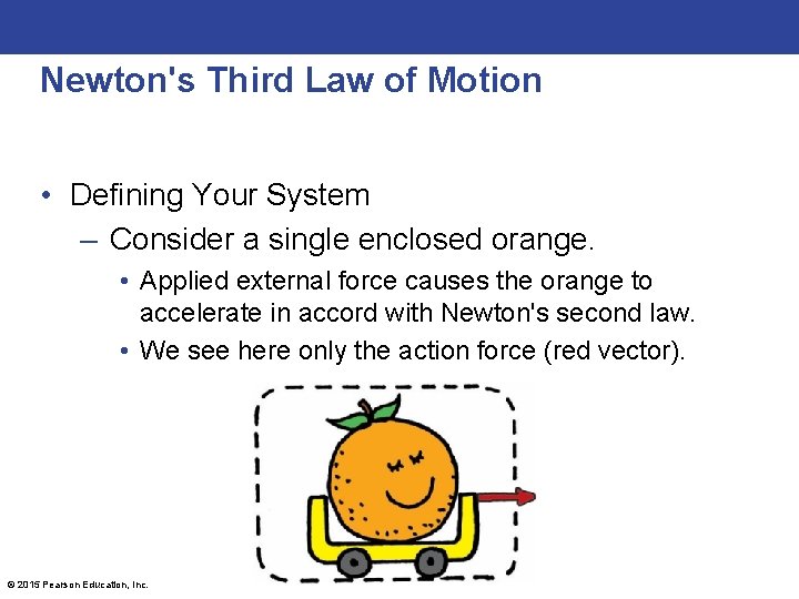 Newton's Third Law of Motion • Defining Your System – Consider a single enclosed