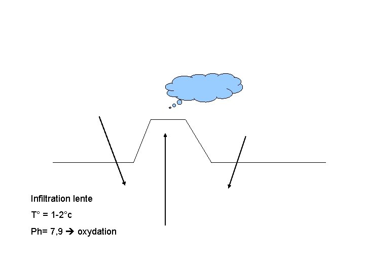 Infiltration lente T° = 1 -2°c Ph= 7, 9 oxydation 