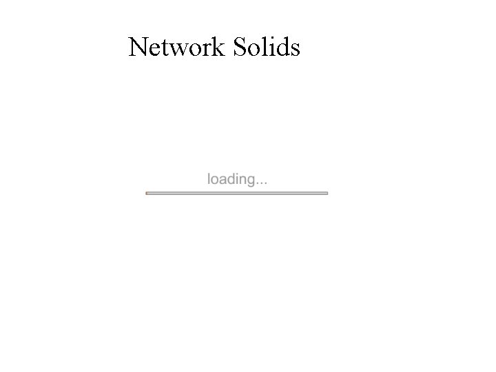 Network Solids 