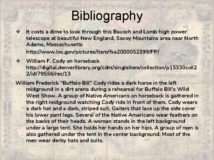 Bibliography ❖ It costs a dime to look through this Bausch and Lomb high