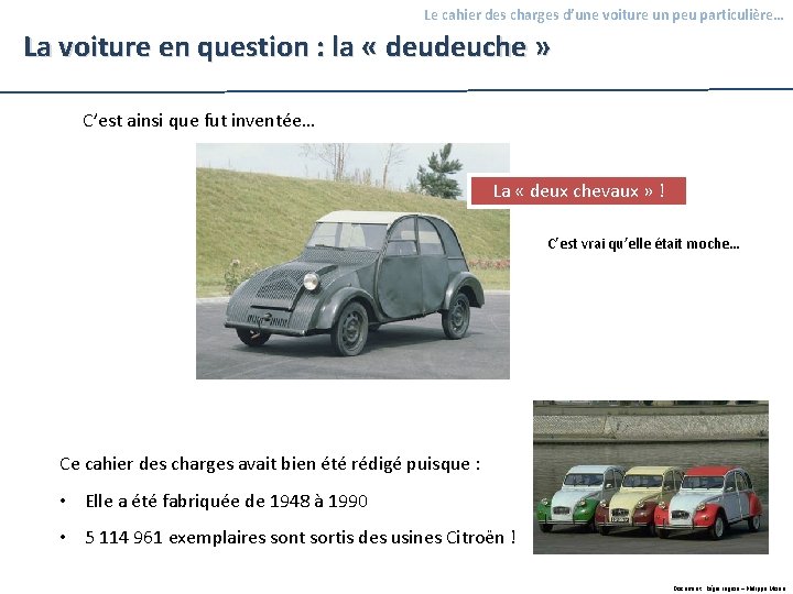 Le cahier des charges d’une voiture un peu particulière… La voiture en question : Le cahier des charges d’une voiture un peu particulière… La voiture en question :