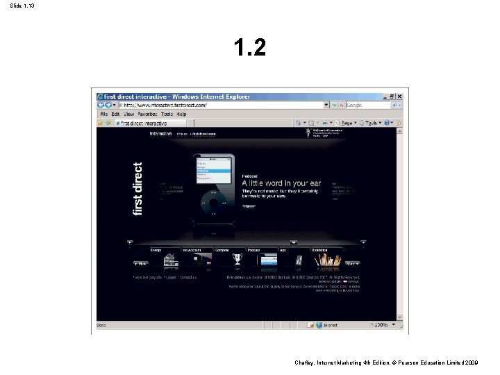 Slide 1. 13 1. 2 Chaffey, Internet Marketing 4 th Edition, © Pearson Education Slide 1. 13 1. 2 Chaffey, Internet Marketing 4 th Edition, © Pearson Education