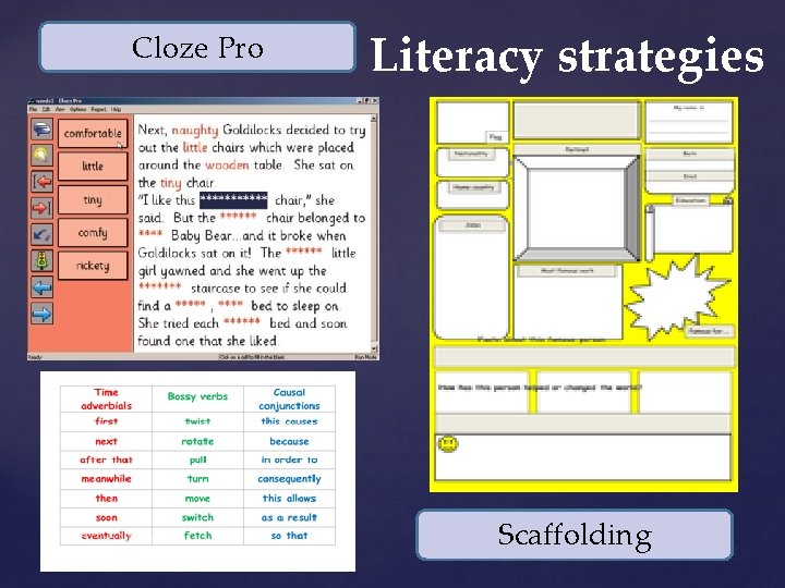 Cloze Pro © Clair Warner Literacy strategies Scaffolding 