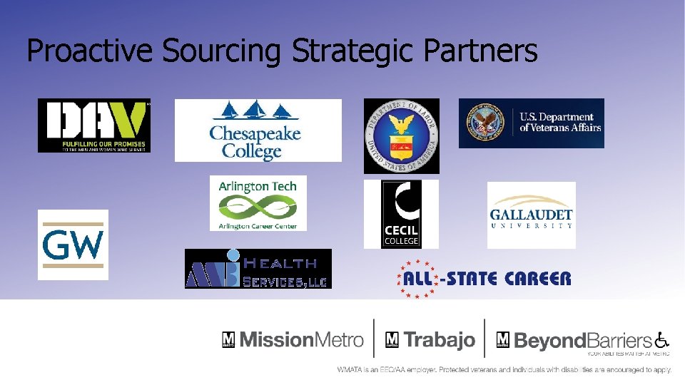 Proactive Sourcing Strategic Partners Proactive Sourcing Strategic Partners