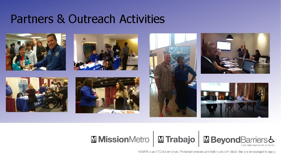 Partners & Outreach Activities Partners & Outreach Activities