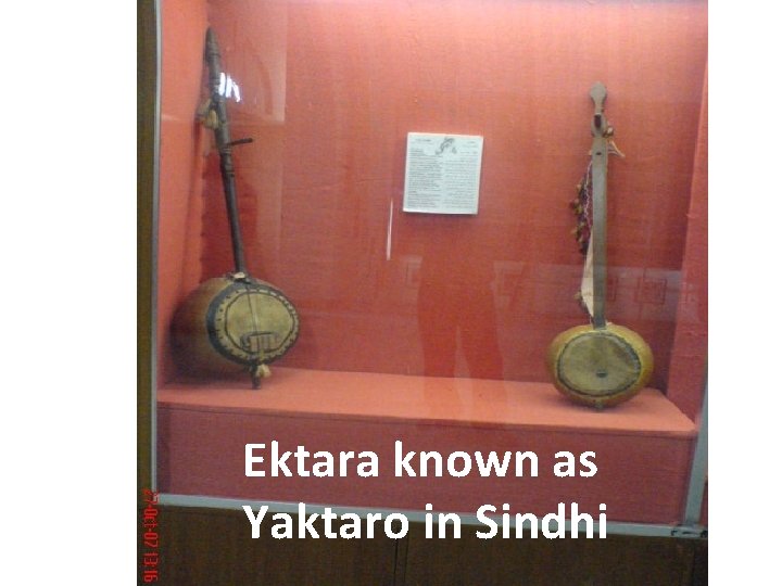Ektara known as Yaktaro in Sindhi 