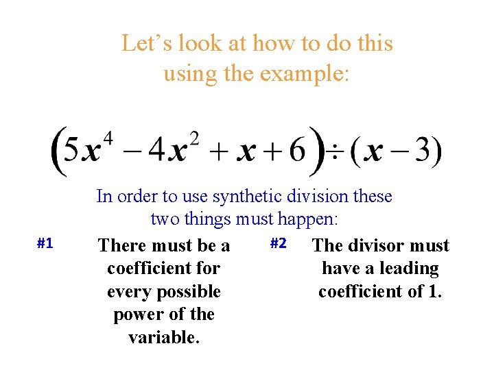 Let’s look at how to do this using the example: #1 In order to Let’s look at how to do this using the example: #1 In order to