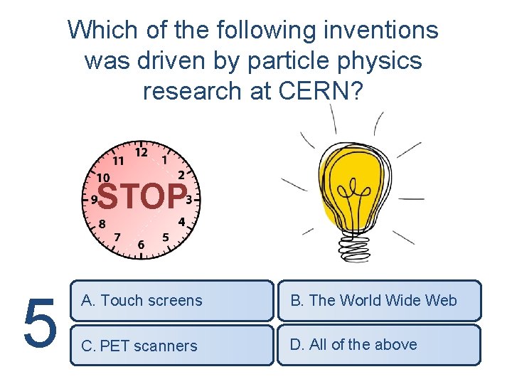 Which of the following inventions was driven by particle physics research at CERN? STOP