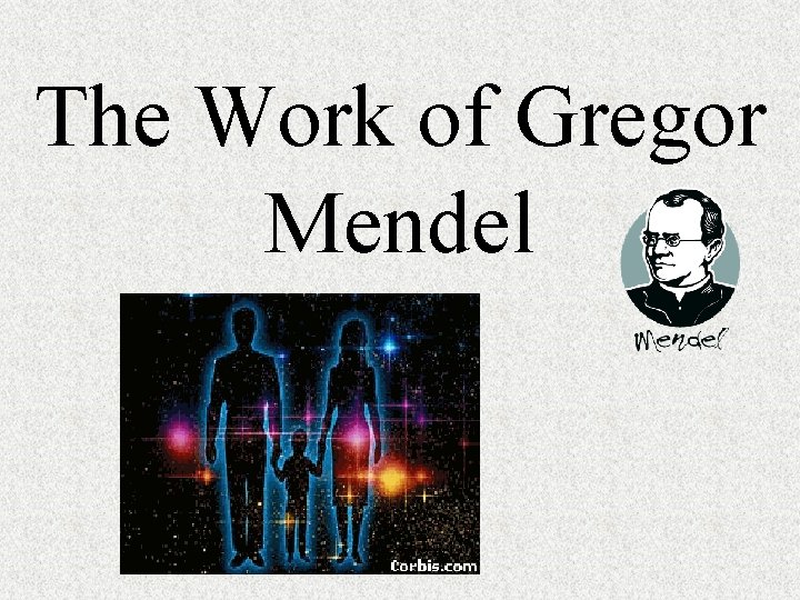 The Work of Gregor Mendel 